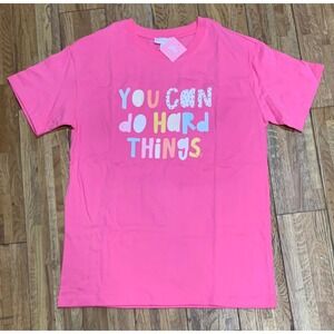 Callie Danielle Graphic Statement T You Can Do Hard Things Empower Streetwear M
